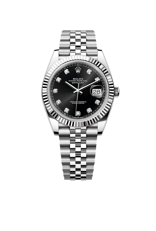 Rolex Datejust 41 Oyster, 41 mm, Oystersteel and white gold