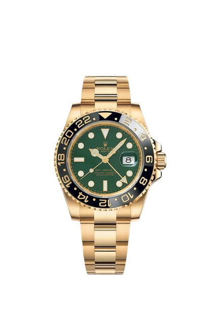 Rolex GMT-Master II “Green Dial” Yellow Gold
