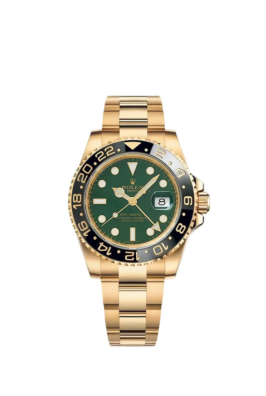 Rolex GMT-Master II “Green Dial” Yellow Gold