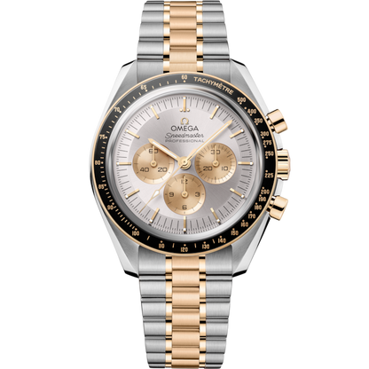 A- Speedmaster Moonwatch Professional 42 mm, steel ‑ Moonshine™ gold on steel ‑ Moonshine™ gold