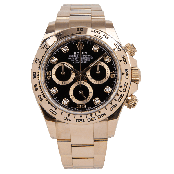 Rolex Oyster Perpetual Cosmograph Daytona Diamond Dot 18kt Everose Gold