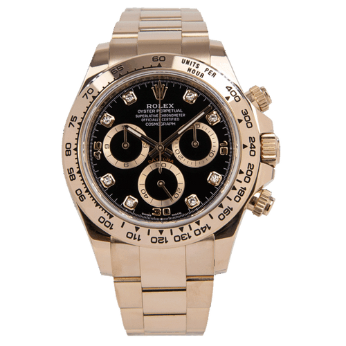 Rolex Oyster Perpetual Cosmograph Daytona Diamond Dot 18kt Everose Gold
