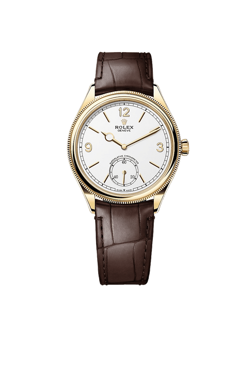 Rolex 1908 39 mm, 18 kt yellow gold, polished finish