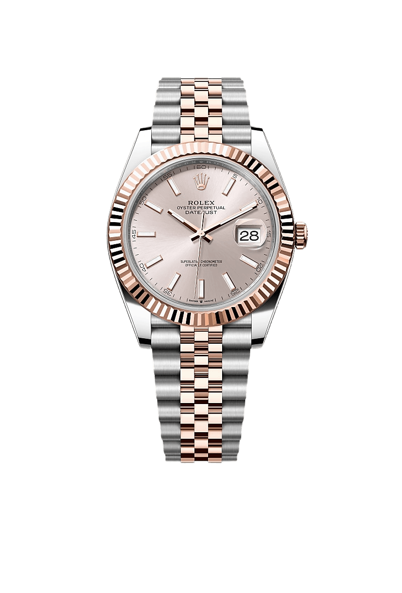 Rolex Datejust 41 Oyster, 41 mm, Oystersteel and Everose gold
