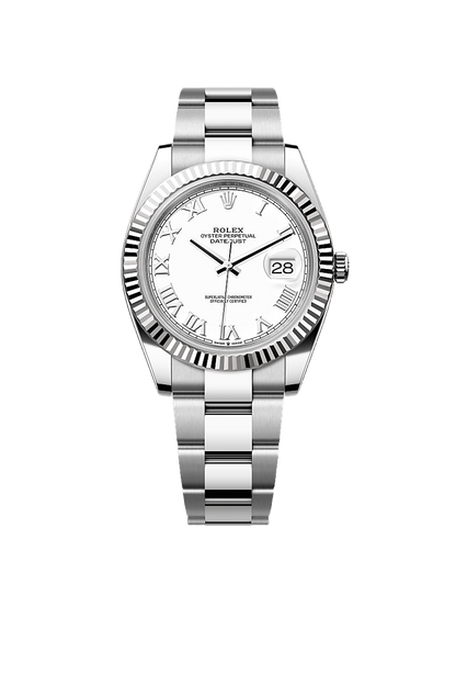 Rolex Datejust 41 Oyster, 41 mm, Oystersteel and white gold