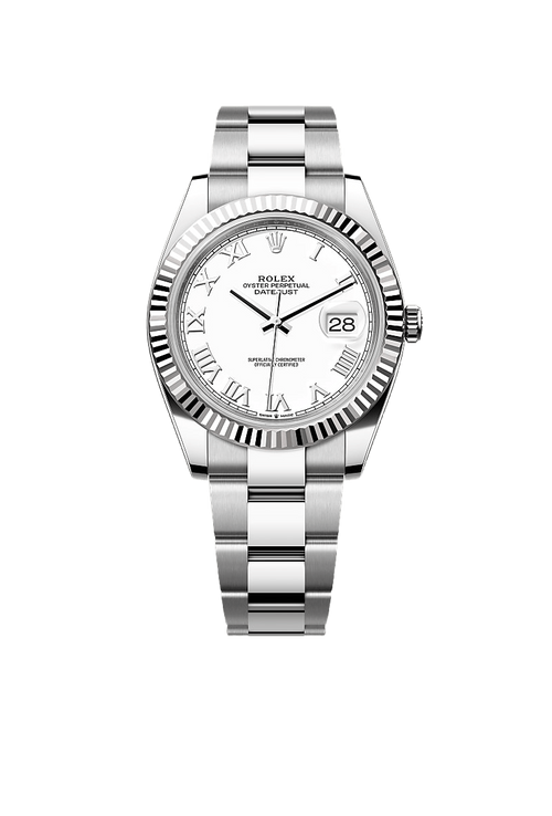 Rolex Datejust 41 Oyster, 41 mm, Oystersteel and white gold