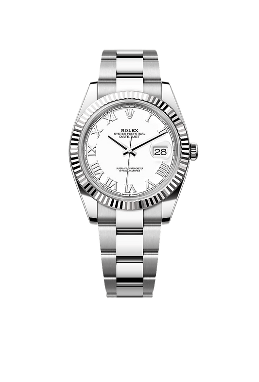 Rolex Datejust 41 Oyster, 41 mm, Oystersteel and white gold