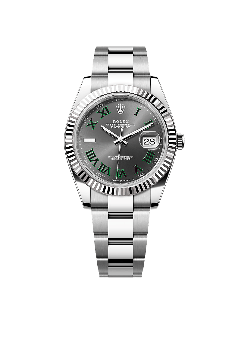 Rolex Datejust 41 Oyster, 41 mm, Oystersteel and white gold