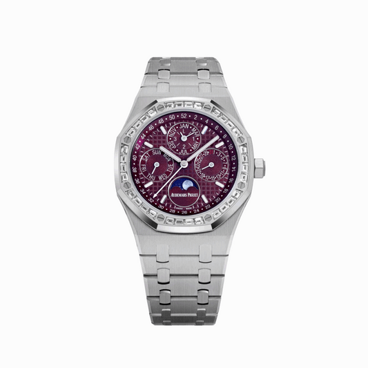 A- Royal Oak Perpetual Calendar Red diamonds