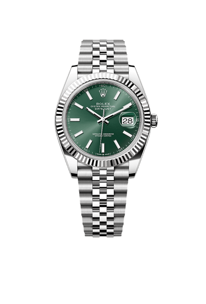 Rolex Datejust 41 Oyster, 41 mm, Oystersteel and white gold