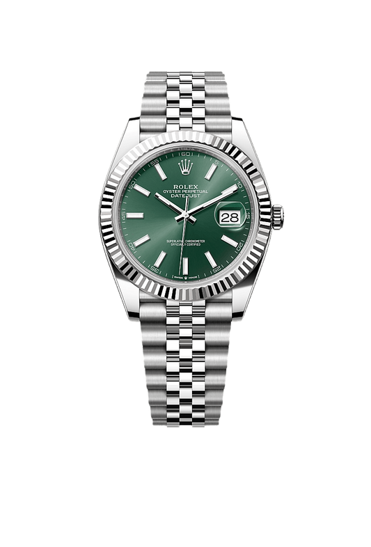 Rolex Datejust 41 Oyster, 41 mm, Oystersteel and white gold