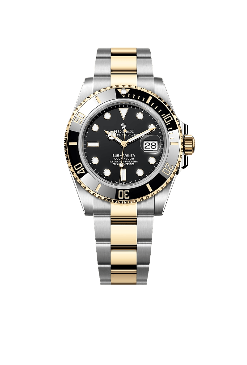 B- Rolex Submariner Date Oyster, 41 mm, Oystersteel and yellow gold