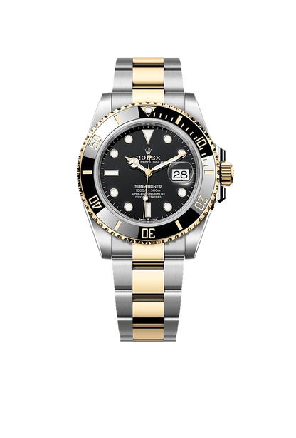 B- Rolex Submariner Date Oyster, 41 mm, Oystersteel and yellow gold