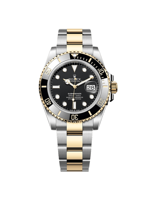 B- Rolex Submariner Date Oyster, 41 mm, Oystersteel and yellow gold