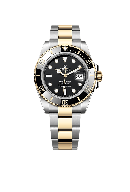 B- Rolex Submariner Date Oyster, 41 mm, Oystersteel and yellow gold
