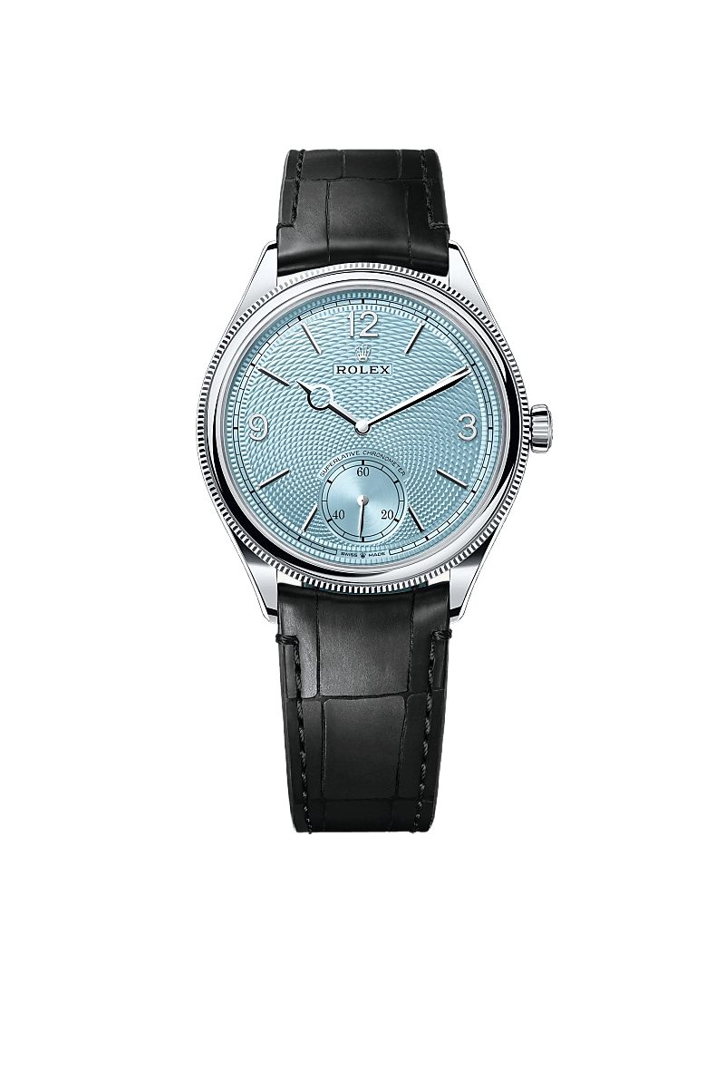 Rolex 1908 39 mm, platinum, polished finish