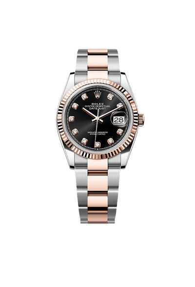 Datejust 36 Oyster, 36 mm, Oystersteel and Everose gold