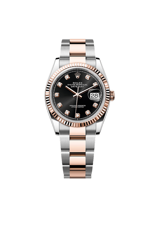 Rolex Datejust 36 Oyster, 36 mm, Oystersteel and Everose gold