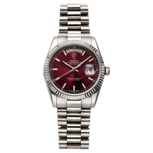 Rolex Day-Date 36mm Factory Cherry Red Dial