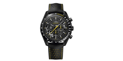 Speedmaster Dark Side of the Moon 44.25 mm, black ceramic on rubber strap