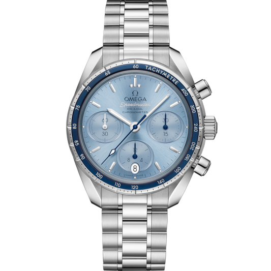A- Speedmaster 38 38 mm, steel on steel