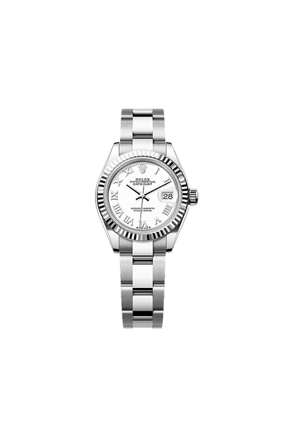 Rolex Lady-Datejust Oyster, 28 mm, Oystersteel and white gold