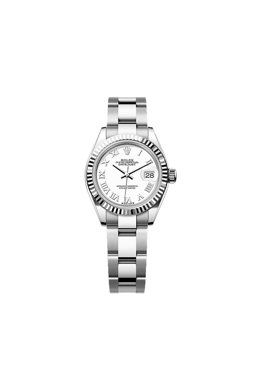 Rolex Lady-Datejust Oyster, 28 mm, Oystersteel and white gold