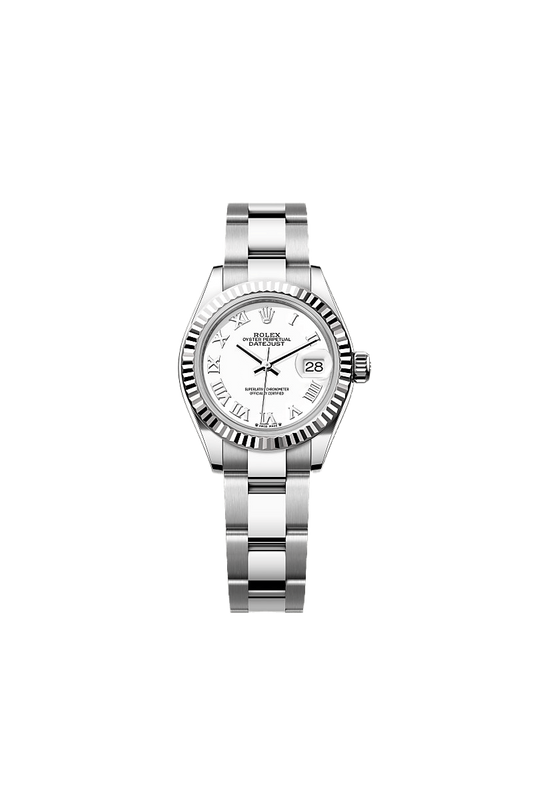 Rolex Lady-Datejust Oyster, 28 mm, Oystersteel and white gold