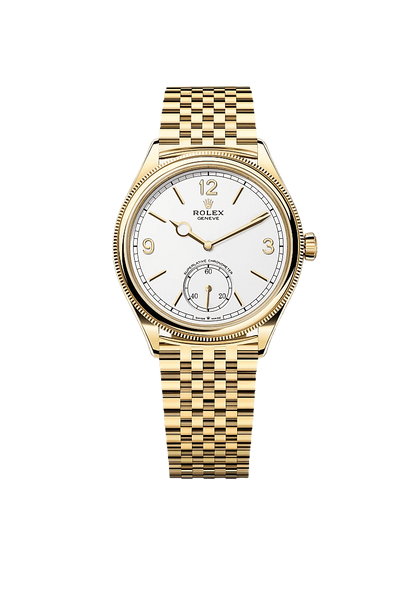Rolex 1908 39 mm, 18 kt yellow gold, polished finish