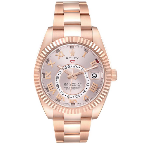 Rolex Sky-Dweller 18K Rose Gold Oyster