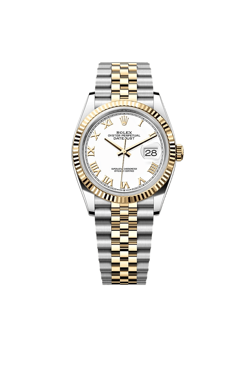 Rolex Datejust 36 Oyster, 36 mm, Oystersteel and yellow gold