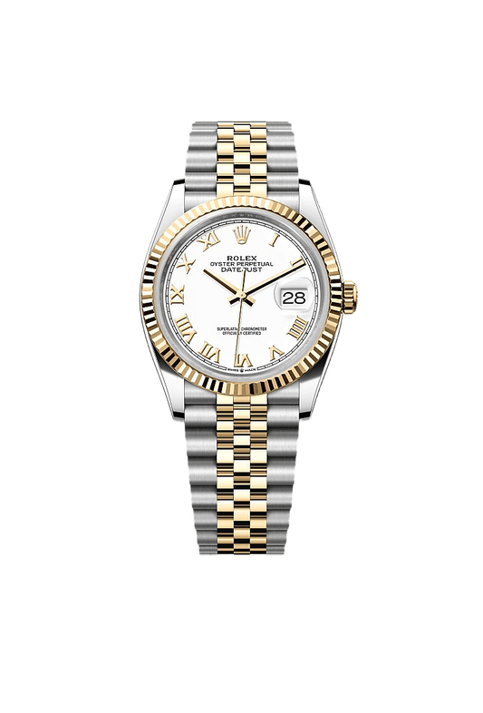 Rolex Datejust 36 Oyster, 36 mm, Oystersteel and yellow gold