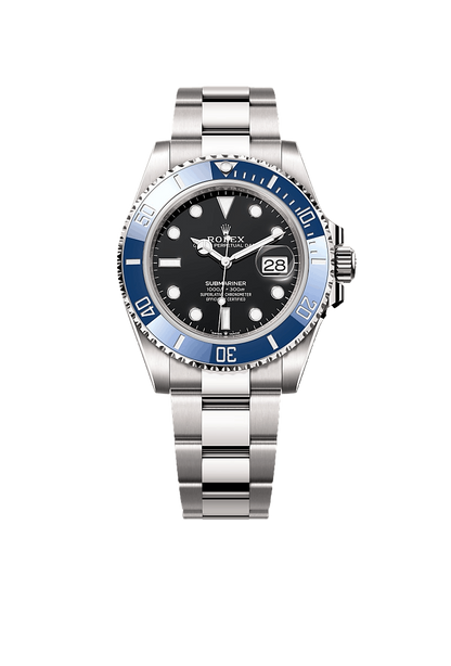 A- Rolex Submariner Date Oyster, 41 mm, white gold
