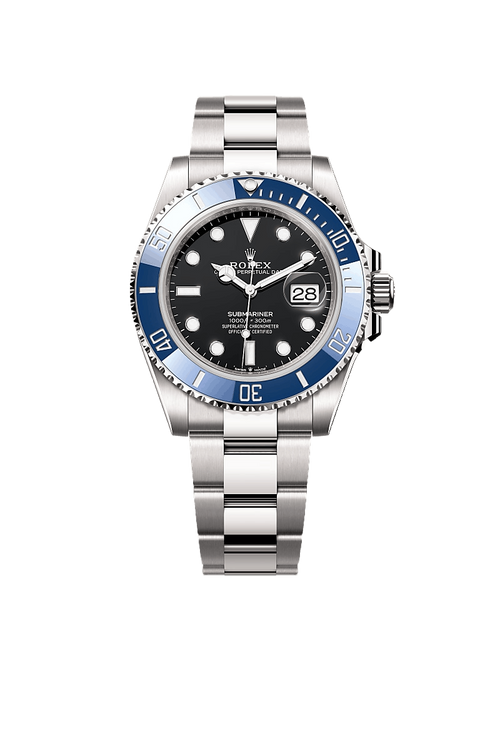 A- Rolex Submariner Date Oyster, 41 mm, white gold