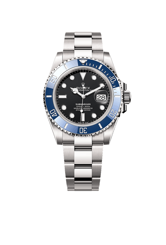 A- Rolex Submariner Date Oyster, 41 mm, white gold