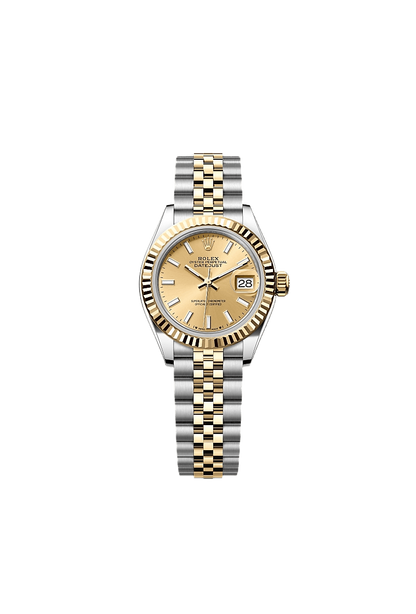 Rolex Lady-Datejust Oyster, 28 mm, Oystersteel and yellow gold
