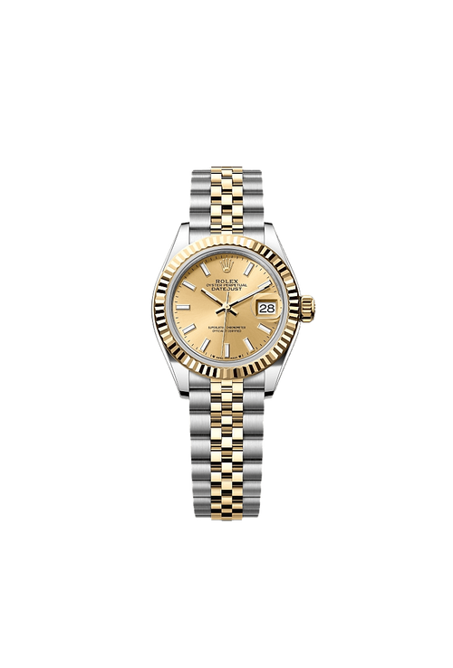 Rolex Lady-Datejust Oyster, 28 mm, Oystersteel and yellow gold