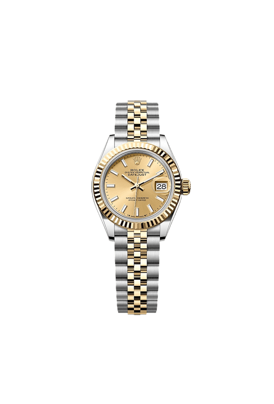 Rolex Lady-Datejust Oyster, 28 mm, Oystersteel and yellow gold