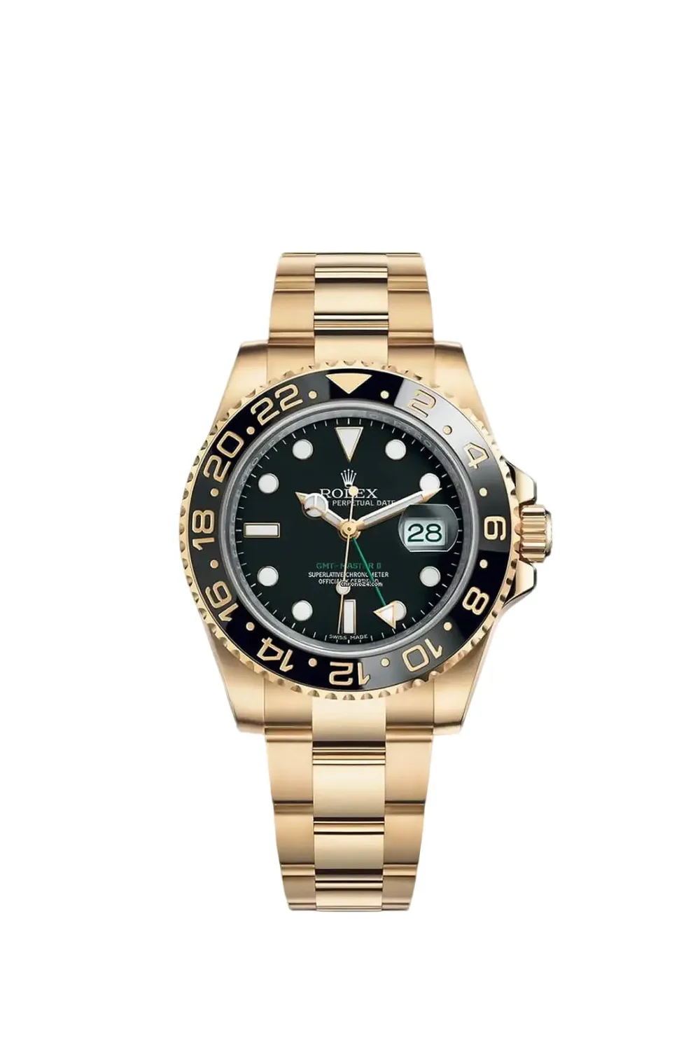 Rolex GMT-Master II “Root Beer” Yellow Gold Black Dial