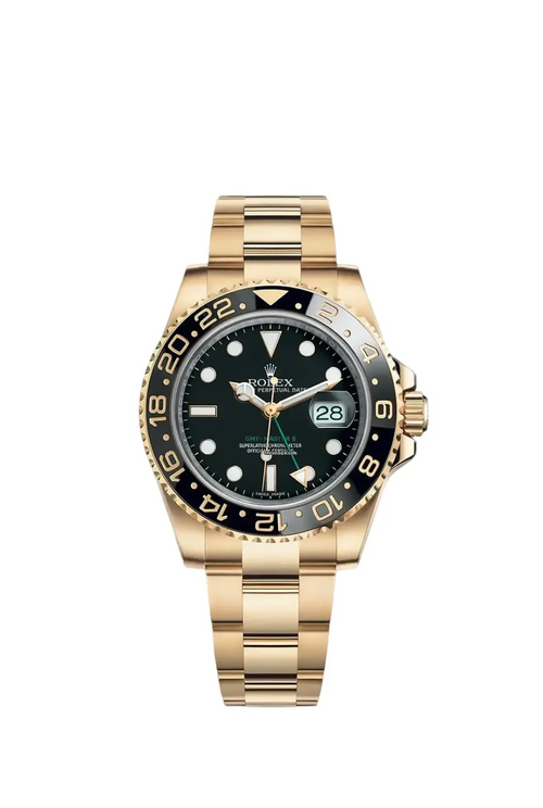 Rolex GMT-Master II “Root Beer” Yellow Gold Black Dial