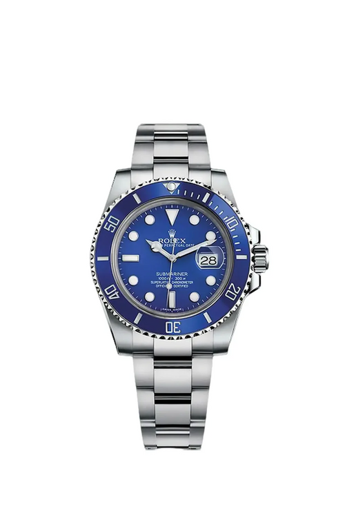 B- Rolex Submariner Blue Disc Watch 40MM
