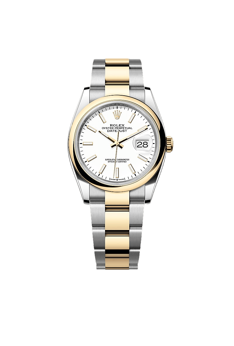 Rolex Datejust 36 Oyster, 36 mm, Oystersteel and yellow gold