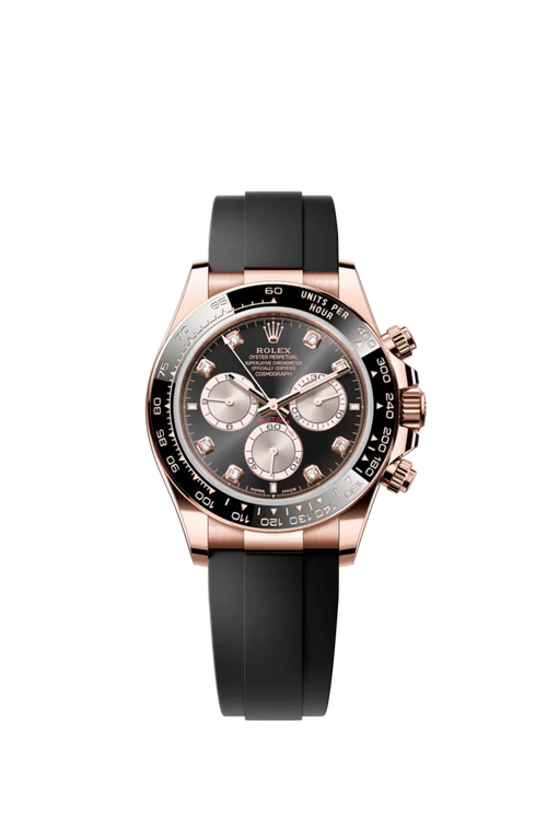 Rolex Cosmograph Daytona Everose Gold Black & Sundust Diamond Dial