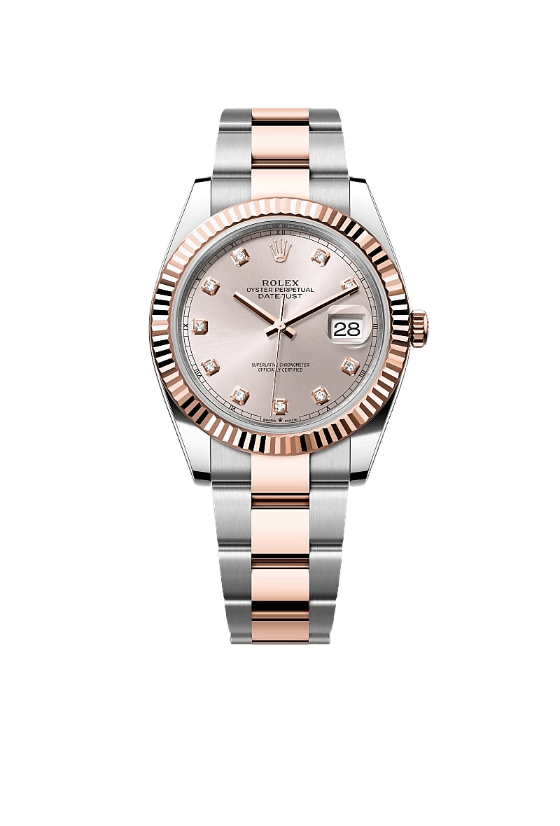 Rolex Datejust 41 Oyster, 41 mm, Oystersteel and Everose gold