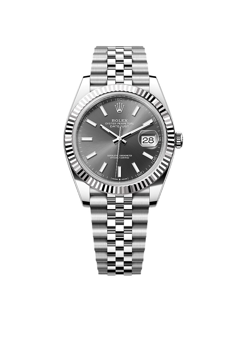 Rolex Datejust 41 Oyster, 41 mm, Oystersteel and white gold
