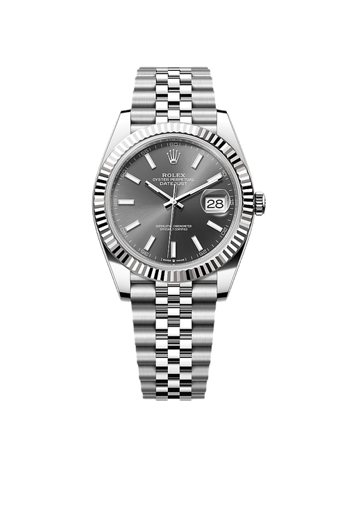 Rolex Datejust 41 Oyster, 41 mm, Oystersteel and white gold