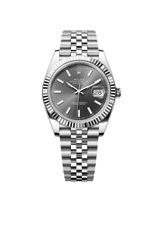 Rolex Datejust 41 Oyster, 41 mm, Oystersteel and white gold