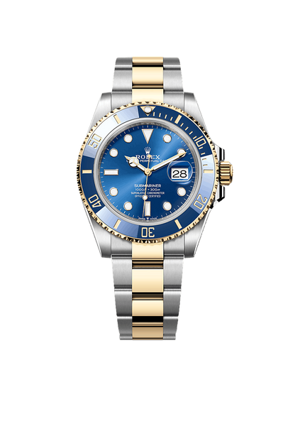 B- Rolex Submariner Date Oyster, 41 mm, Oystersteel and yellow gold