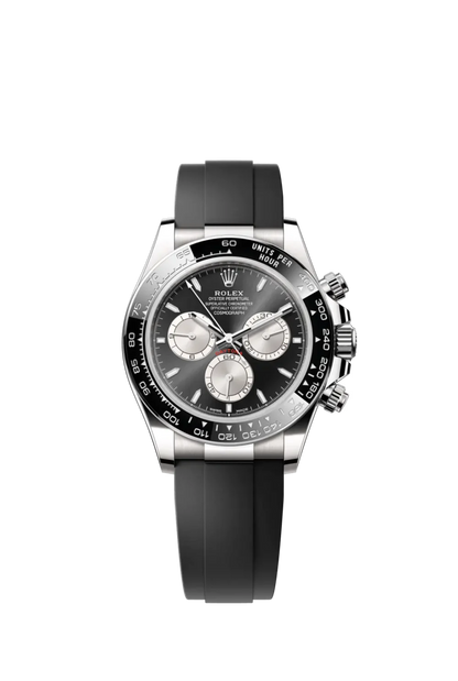 Rolex Cosmograph Daytona White Gold Steel Grey Dial with Oysterflex Bracelet