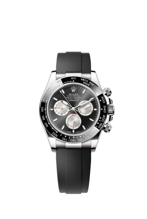 Rolex Cosmograph Daytona White Gold Steel Grey Dial with Oysterflex Bracelet